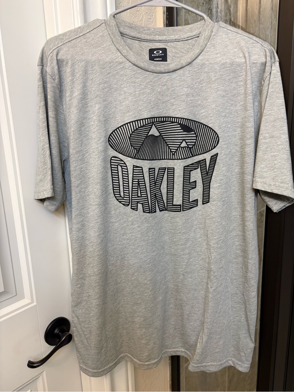 Oakley Light Gray Short Sleeve Logo Tee